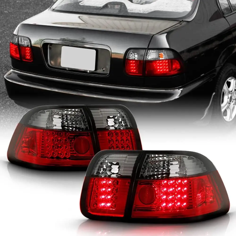- For 1996 1997 1998 Honda Civic Sedan Red Smoked LED Tail Lights Rear Brake Lamps Pair Replacement Left+Right
- For 1996 1997 1998 Honda Civic Sedan Red Smoked LED Tail Lights Rear Brake Lamps Pair Replacement Left+Right