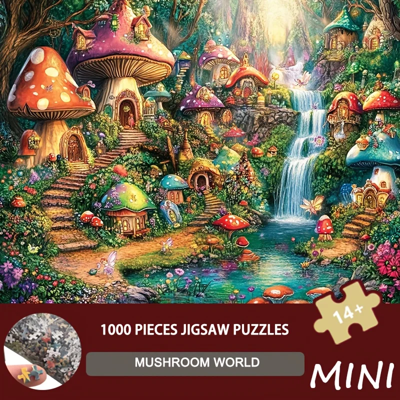 Mini Size Puzzle 1000pcs Artistic Mushroom Kingdom - 38x26cm Fantasy Forest Art for Nature Lovers & Home Decor Enthusiasts
Mini Size Puzzle 1000pcs Artistic Mushroom Kingdom - 38x26cm Fantasy Forest Art for Nature Lovers & Home Decor Enthusiasts