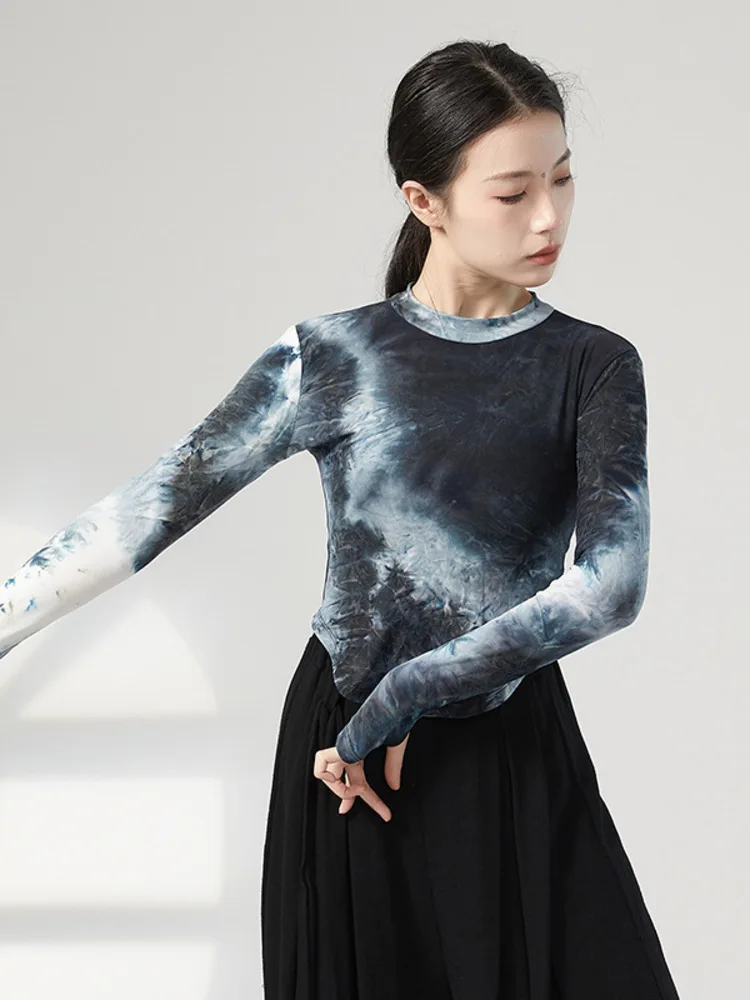 Long Sleeves Modern Dance Belly Costume Gala Tops Woman Party Jazz Tie Dye Street Latin Competition Young Girls Women Top
Long Sleeves Modern Dance Belly Costume Gala Tops Woman Party Jazz Tie Dye Street Latin Competition Young Girls Women Top