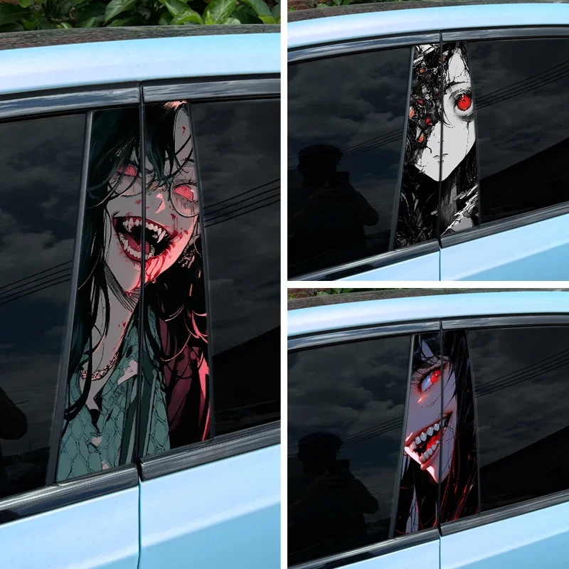 1PC Horror Cartoon Girl Car Stickers Car Doors Pillar Sunscreen PET Decals DIY Auto B Pillar Waterproof Halloween Decoration
1PC Horror Cartoon Girl Car Stickers Car Doors Pillar Sunscreen PET Decals DIY Auto B Pillar Waterproof Halloween Decoration