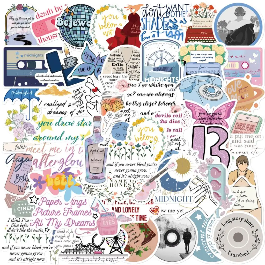 10/52PCS Little Fresh Taylor Swift Stickers Waterproof Decal Laptop Motorcycle Luggage Snowboard Fridge Phone Car Sticker
10/52PCS Little Fresh Taylor Swift Stickers Waterproof Decal Laptop Motorcycle Luggage Snowboard Fridge Phone Car Sticker