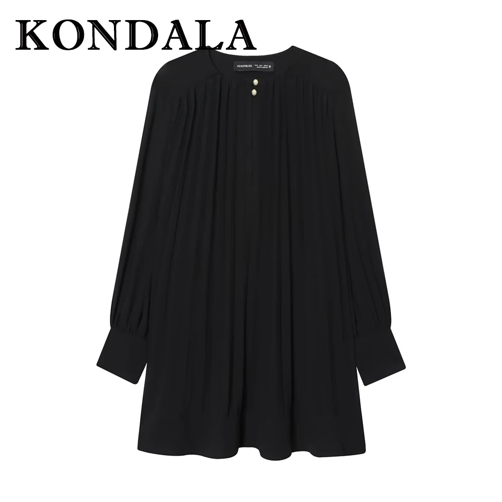 KONDALA винтажное женское платье, модное 2021, однотонное мини-платье на пуговицах, элегантное мини-платье с рукавами-фонариками, плиссированное шикарное уличное женское платье, Vestidos
KONDALA винтажное женское платье, модное 2021, однотонное мини-платье на пуговицах, элегантное мини-платье с рукавами-фонариками, плиссированное шикарное уличное женское платье, Vestidos