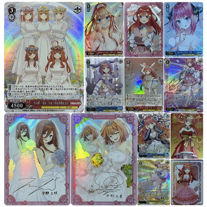 Anime Goddess Story Nakano Ichika Nakano Nino Nakano Miku Nakano Yotsuba Nakano Itsuki Diy Flash Cards Toys Birthday Gifts
Anime Goddess Story Nakano Ichika Nakano Nino Nakano Miku Nakano Yotsuba Nakano Itsuki Diy Flash Cards Toys Birthday Gifts