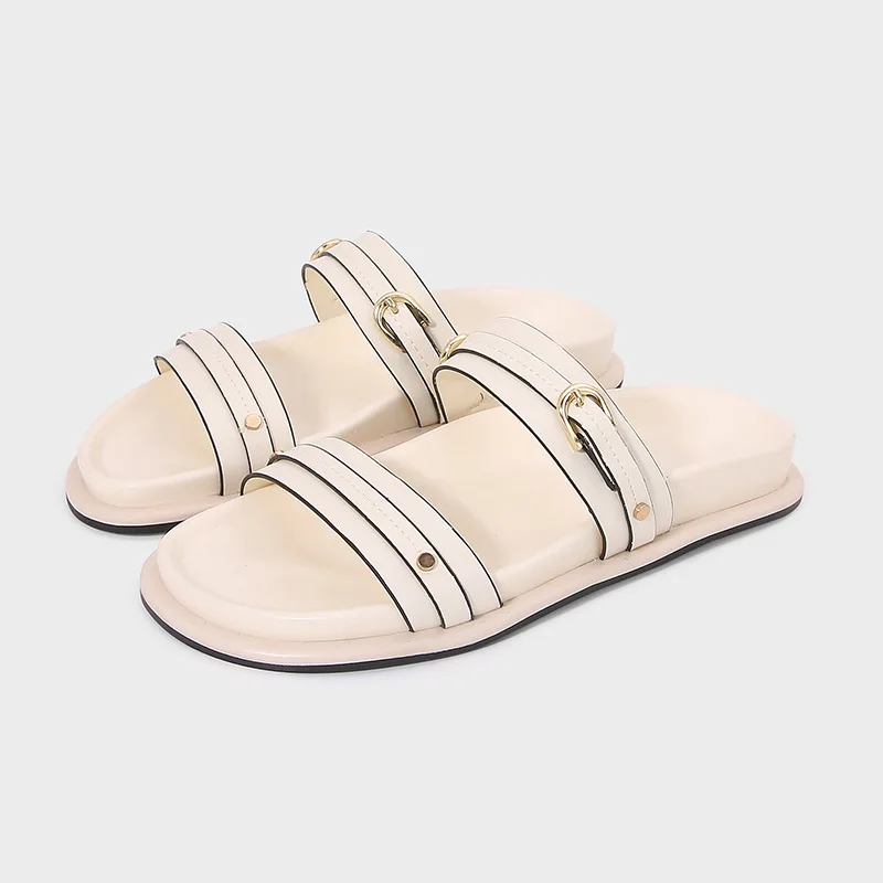 Za2025 summer new women's shoes double strap buckle round toe casual flat sandals fashionable outdoor beach slippers
Za2025 summer new women's shoes double strap buckle round toe casual flat sandals fashionable outdoor beach slippers