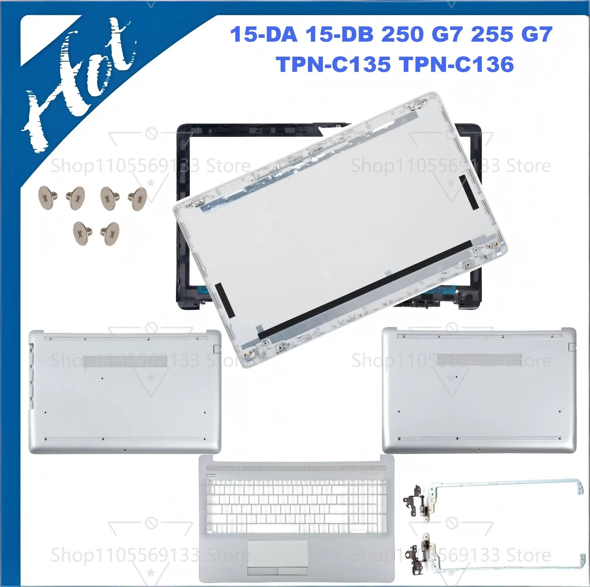 Housing Case For HP 250 G7 255 G7 15-DA 15-DB 15-DX TPN-C135 TPN-C136 Back Cover/Front frame/Palm Rest/Base Cover hinges replace
Housing Case For HP 250 G7 255 G7 15-DA 15-DB 15-DX TPN-C135 TPN-C136 Back Cover/Front frame/Palm Rest/Base Cover hinges replace