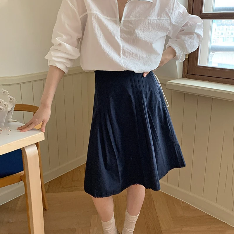 Casual High Waist A-Line Midi Skirt Women's Color Summer New Style Fashionable Commute High Waist Slimming Effect
Casual High Waist A-Line Midi Skirt Women's Color Summer New Style Fashionable Commute High Waist Slimming Effect