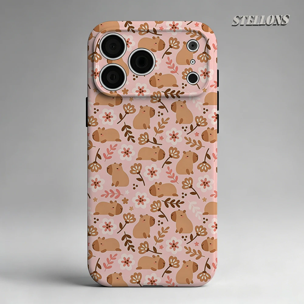 Cute Capybara Floral Phone Case For Magnetic Phone Case for IPhone 17 16 15 14 13 Pro Max Plus Single Double-layer tough Case
Cute Capybara Floral Phone Case For Magnetic Phone Case for IPhone 17 16 15 14 13 Pro Max Plus Single Double-layer tough Case