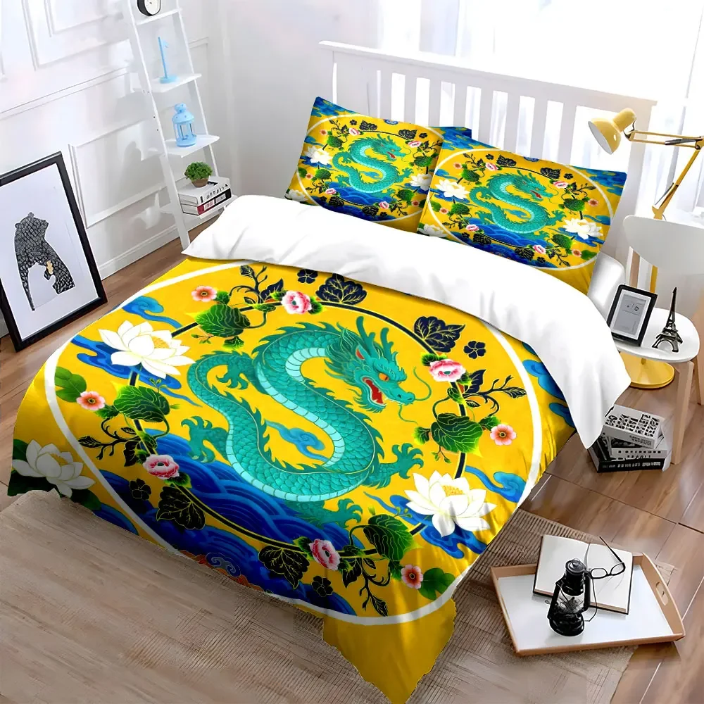 Asian Dragon Art Set - Home Decor Soft Comfortable Duvet Cover Bedding Set Included 1*Duvet Cover & 2*Pillowcases, gift
Asian Dragon Art Set - Home Decor Soft Comfortable Duvet Cover Bedding Set Included 1*Duvet Cover & 2*Pillowcases, gift