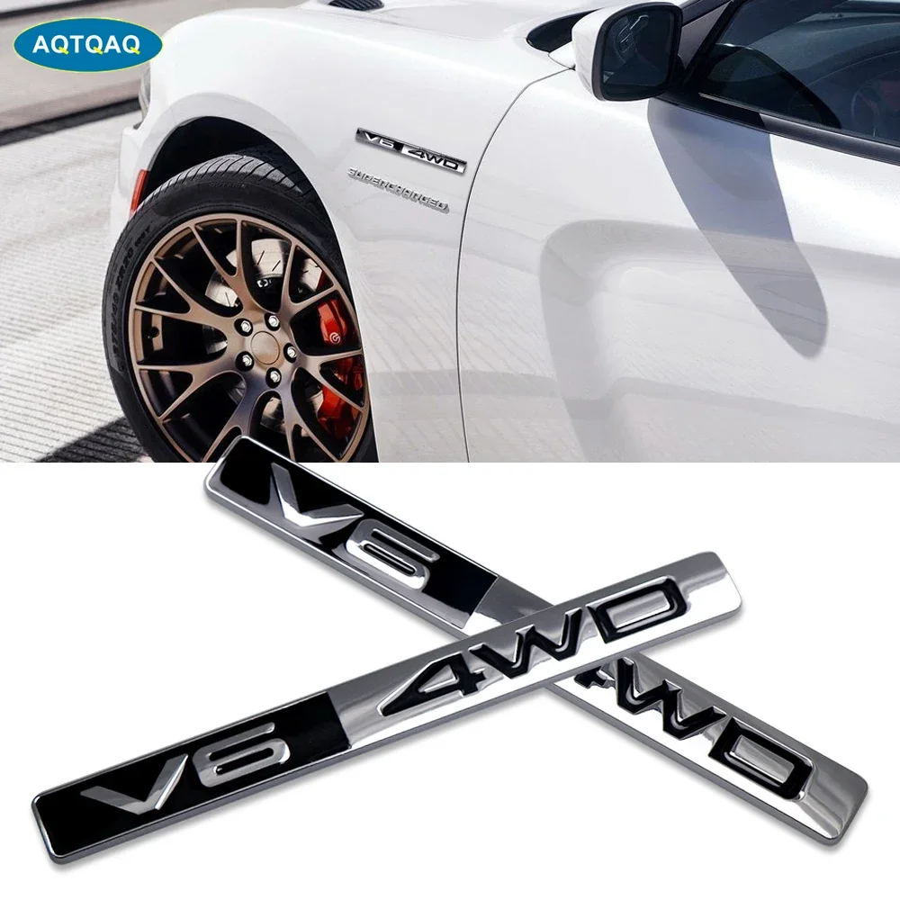 1Pcs Metal V6 4WD 3D Car Sticker Decal Head Car Side Fender Rear Trunk Emblem Badge Sticker Decals for Any Vehicle
1Pcs Metal V6 4WD 3D Car Sticker Decal Head Car Side Fender Rear Trunk Emblem Badge Sticker Decals for Any Vehicle