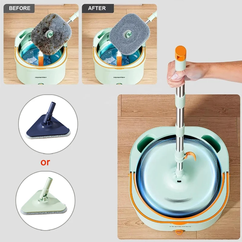360 ° Швабра для дома Spin Household Hygienic Mop с функцией разделения грязной воды, легким отжимом и сменными насадками из микрофибры для уборки пола.
360 ° Швабра для дома Spin Household Hygienic Mop с функцией разделения грязной воды, легким отжимом и сменными насадками из микрофибры для уборки пола.
