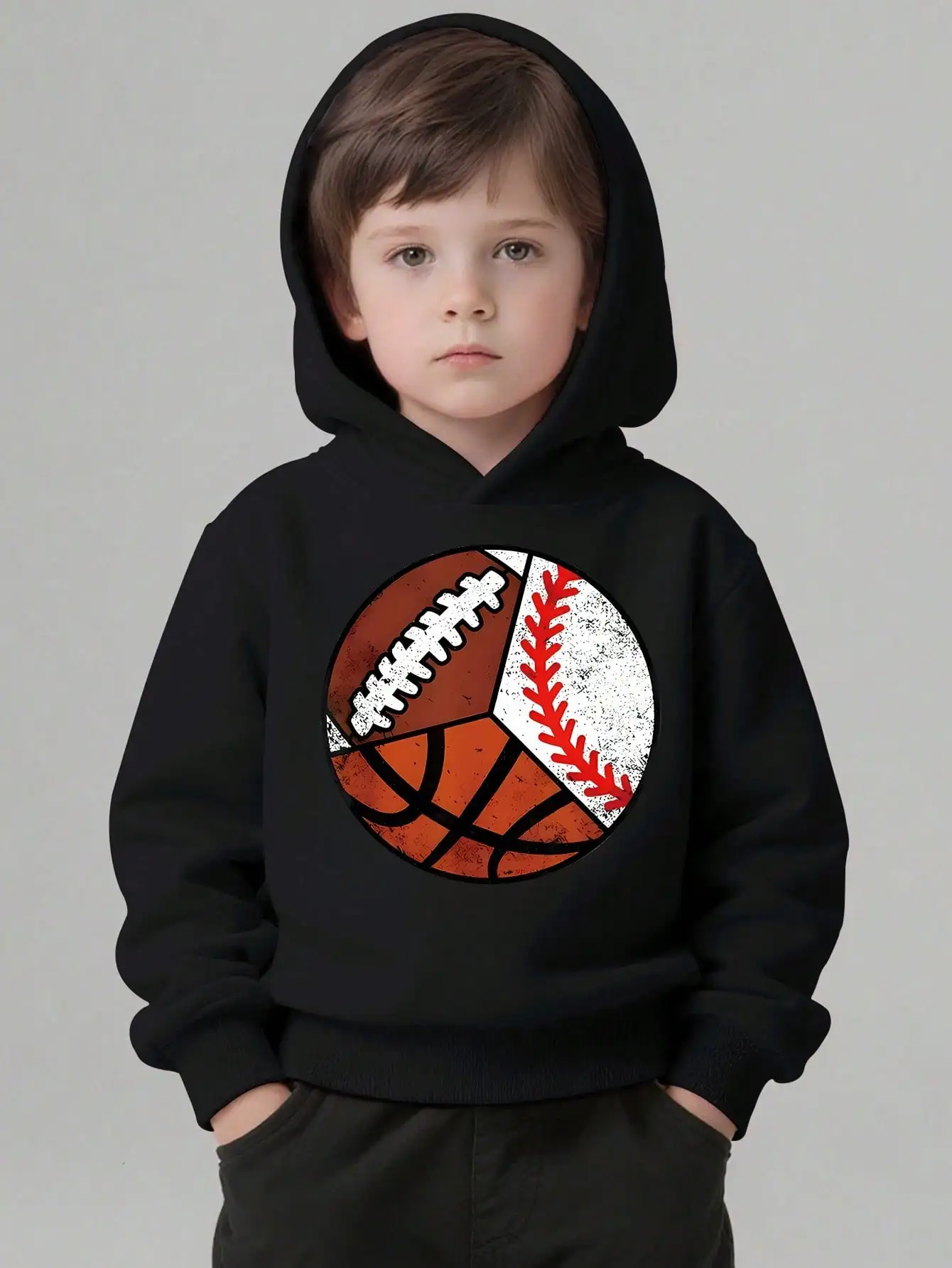 Детская толстовка с мультяшным принтом мяча, модная и повседневная толстовка с длинными рукавами. Подарок детям.
Детская толстовка с мультяшным принтом мяча, модная и повседневная толстовка с длинными рукавами. Подарок детям.