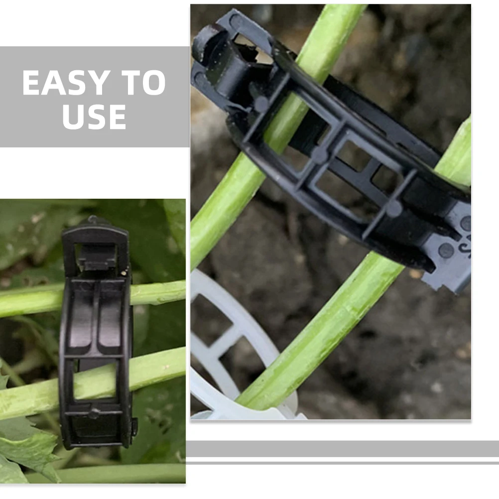 200pcs Plant Clips Plastic Garden Stem Supports Vine Fixing Clamps Black Sturdy Flexible for Tomatoes Grapes Climbing Plants
200pcs Plant Clips Plastic Garden Stem Supports Vine Fixing Clamps Black Sturdy Flexible for Tomatoes Grapes Climbing Plants