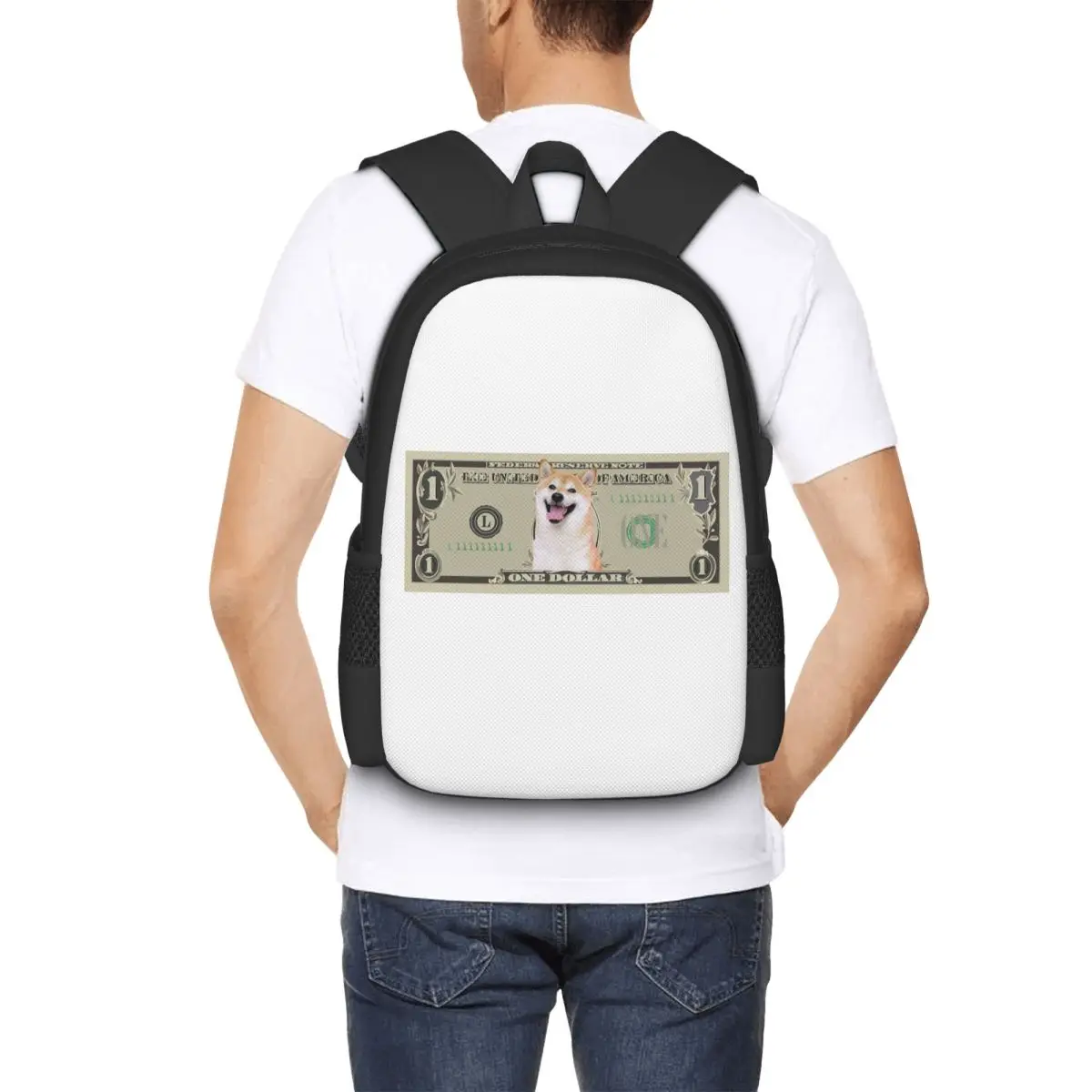 Shiba Doge - Dollar Bill Student Backpack School Bag Hiking Travel Daypack for Men Women Fashion Bookbag Shoulder Bags
Shiba Doge - Dollar Bill Student Backpack School Bag Hiking Travel Daypack for Men Women Fashion Bookbag Shoulder Bags