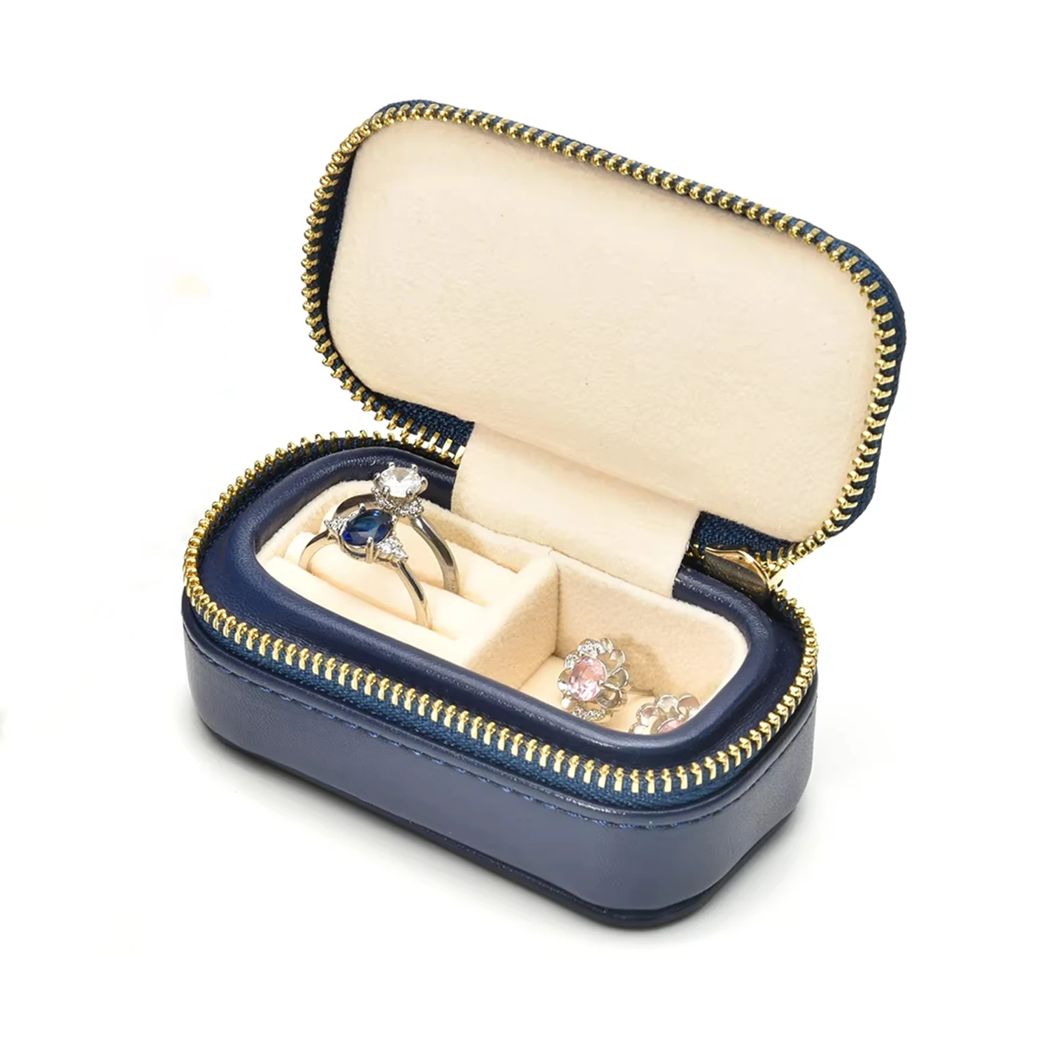 PU Mini Leather Jewelry Box Premium Portable Travel Ring Earring Storage Box Jewelry Gift Organizer For Ladies
PU Mini Leather Jewelry Box Premium Portable Travel Ring Earring Storage Box Jewelry Gift Organizer For Ladies