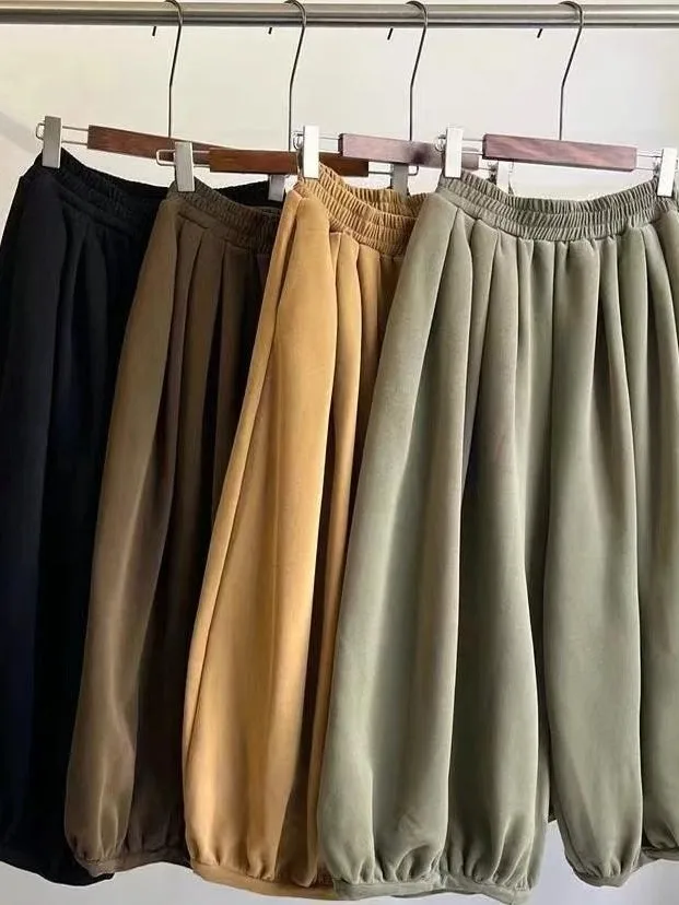 Брюки-фонарики больших размеров унисекс, повседневные, однотонные, зимние, с высокой талией, прямого кроя, модные, в уличном стиле
Брюки-фонарики больших размеров унисекс, повседневные, однотонные, зимние, с высокой талией, прямого кроя, модные, в уличном стиле