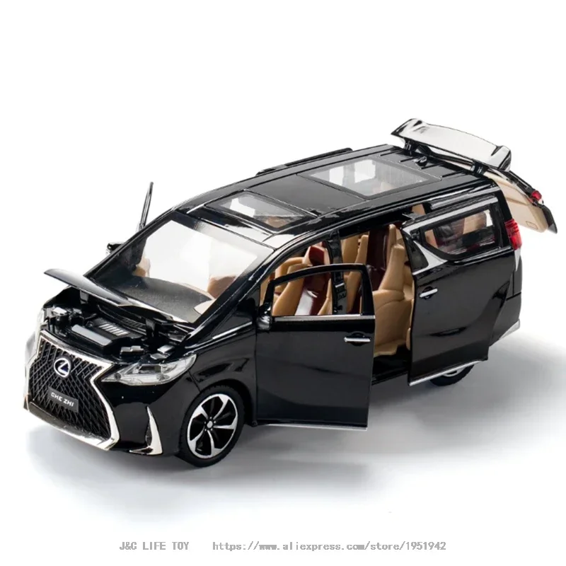 1:24 Lexus LM300H MPV Model Toy Car Alloy Die-casting With Sound and Light Pull Back Collection Toy Car Model Birthday Gift
1:24 Lexus LM300H MPV Model Toy Car Alloy Die-casting With Sound and Light Pull Back Collection Toy Car Model Birthday Gift