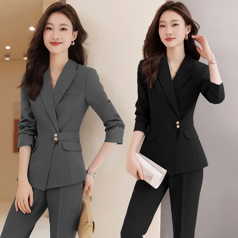 2023 Advanced Gray Suit Jacket Women's Autumn New Business Suit Tooling Design Sense Elegant Business Suit Suit
2023 Advanced Gray Suit Jacket Women's Autumn New Business Suit Tooling Design Sense Elegant Business Suit Suit