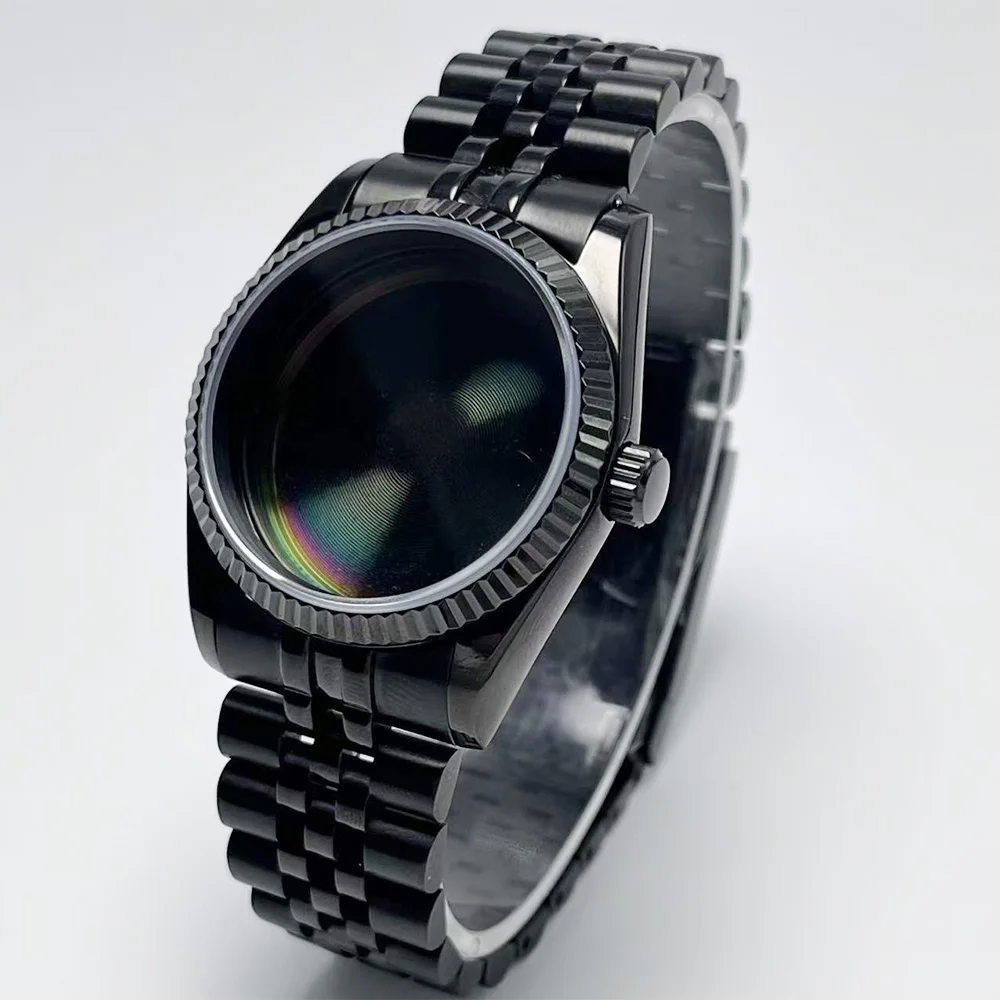 Черный корпус NH35 с рифленым безелем диаметром 36 мм и сапфировым стеклом подходит для корпуса механизма NH35 NH36.
Черный корпус NH35 с рифленым безелем диаметром 36 мм и сапфировым стеклом подходит для корпуса механизма NH35 NH36.