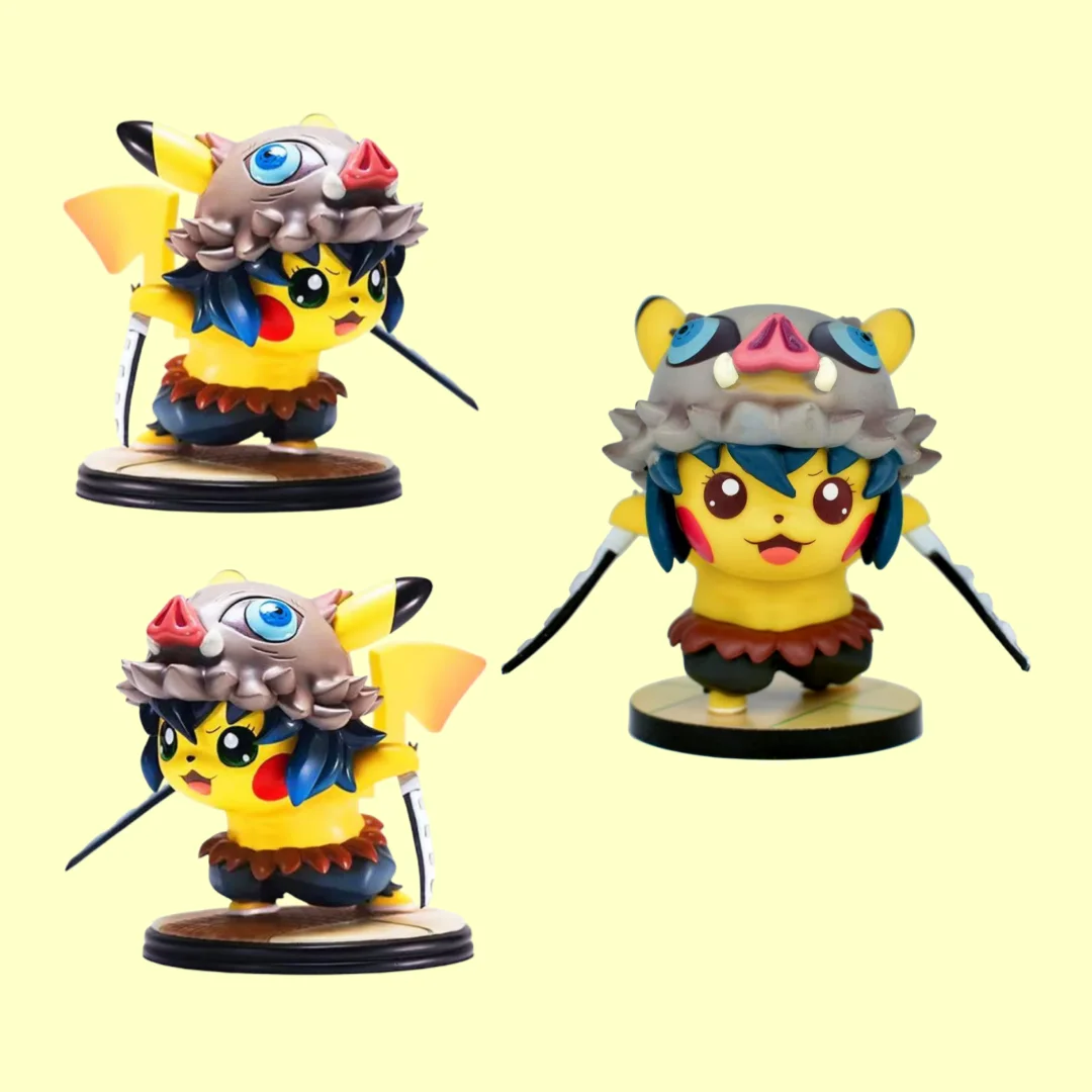 15cm Pokemon Anime Pikachu Cross-dressing Hashibira Inosuke Statue Model PVC Material Desktop Decoration Collection Toys Gifts
15cm Pokemon Anime Pikachu Cross-dressing Hashibira Inosuke Statue Model PVC Material Desktop Decoration Collection Toys Gifts