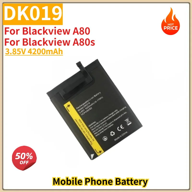 DK019 High Quality Phone Battery 3.85V 4200mAh For Blackview A80 A80s Brand New Replacement Battery
DK019 High Quality Phone Battery 3.85V 4200mAh For Blackview A80 A80s Brand New Replacement Battery