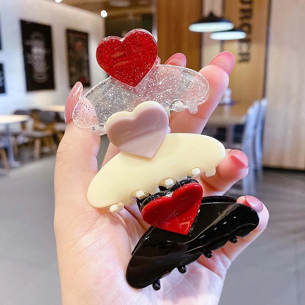 Korean Simple Women Medium Love Girls Acrylic Barrette Hairpin Hair Claw
Korean Simple Women Medium Love Girls Acrylic Barrette Hairpin Hair Claw