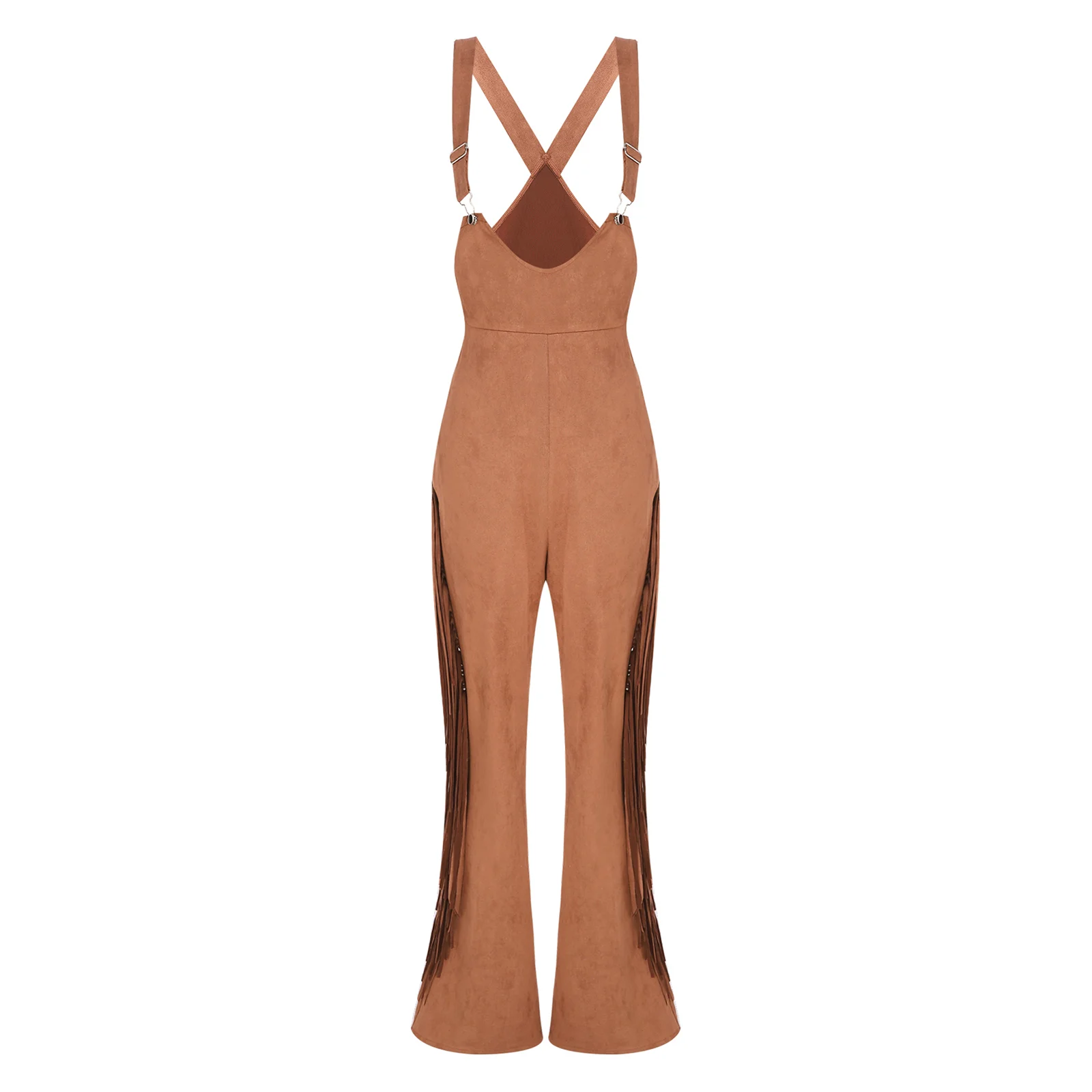 Women Adjustable Straps Wide-leg Tassel Cowboy Jumpsuit Halloween Theme Party Western Cowgirl Costume Fashion Casual Overalls
Women Adjustable Straps Wide-leg Tassel Cowboy Jumpsuit Halloween Theme Party Western Cowgirl Costume Fashion Casual Overalls