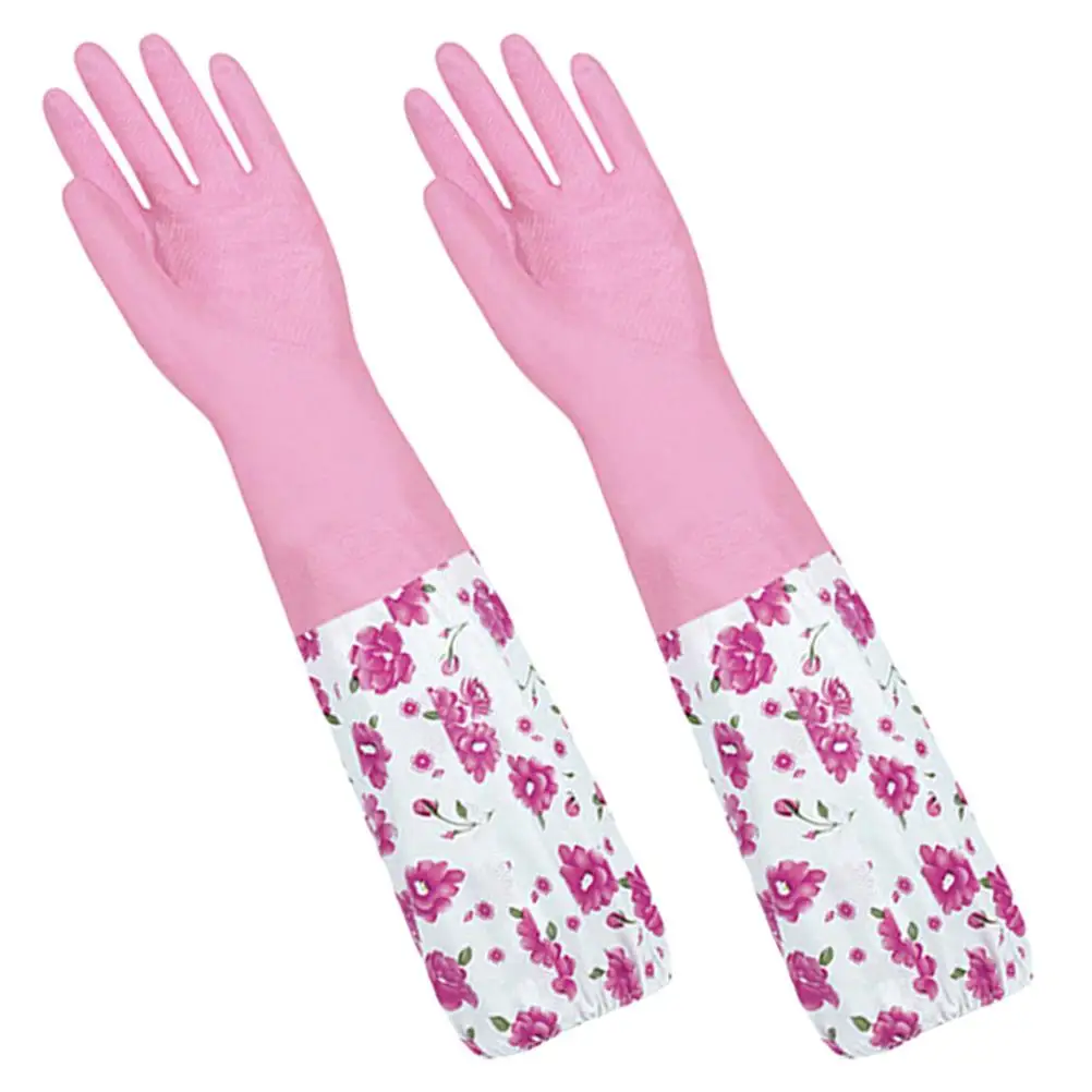 Thickened Dish Washing Gloves with Long Sleeves Pink Practical for Cleaning Dishes Kitchen Household chores Non-slip Durable
Thickened Dish Washing Gloves with Long Sleeves Pink Practical for Cleaning Dishes Kitchen Household chores Non-slip Durable
