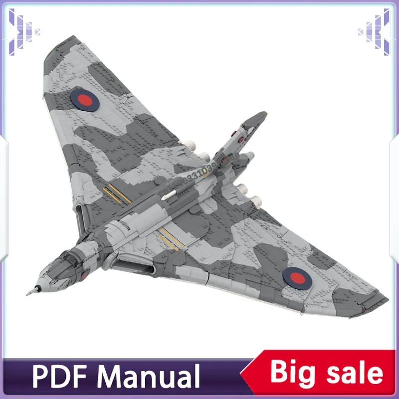 5806 шт., бомбардировщик с крыльями Delta Avro Vulcan, набор строительных блоков, модель самолета, военные кирпичи для взрослых, Рождественский подарок
5806 шт., бомбардировщик с крыльями Delta Avro Vulcan, набор строительных блоков, модель самолета, военные кирпичи для взрослых, Рождественский подарок