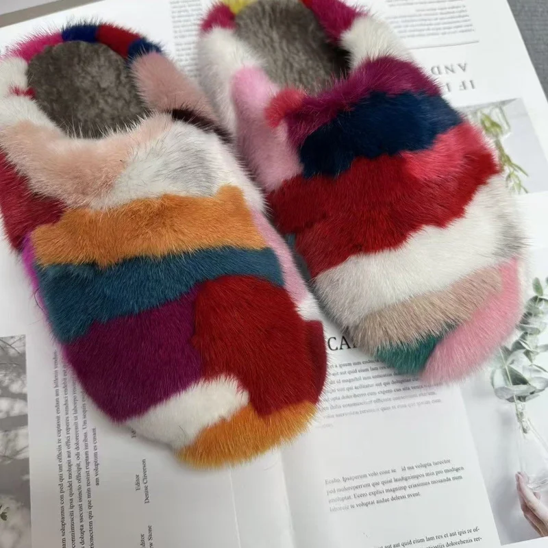 Non Slip Fluffy Slippers Women'S House Slippers For Women Mink Fur Winter Slippers Warm House Fur Shoes Outdoor Fluffy Slippers
Non Slip Fluffy Slippers Women'S House Slippers For Women Mink Fur Winter Slippers Warm House Fur Shoes Outdoor Fluffy Slippers