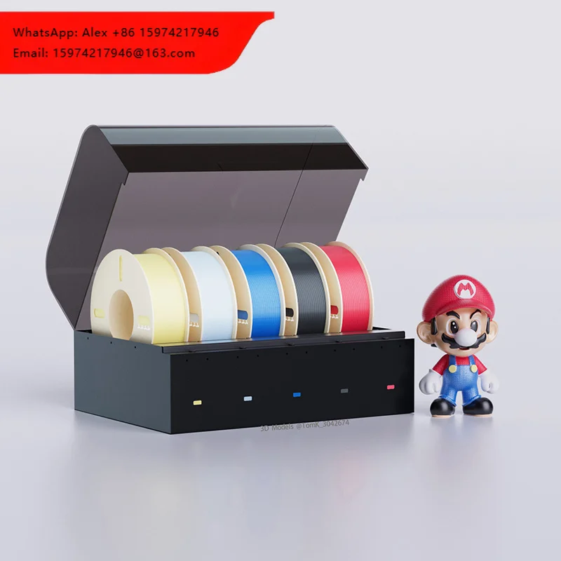 New Automatic Five Multicolor 3d Printing Box Filament Dryer System For FDM 3D Printers Machine
New Automatic Five Multicolor 3d Printing Box Filament Dryer System For FDM 3D Printers Machine