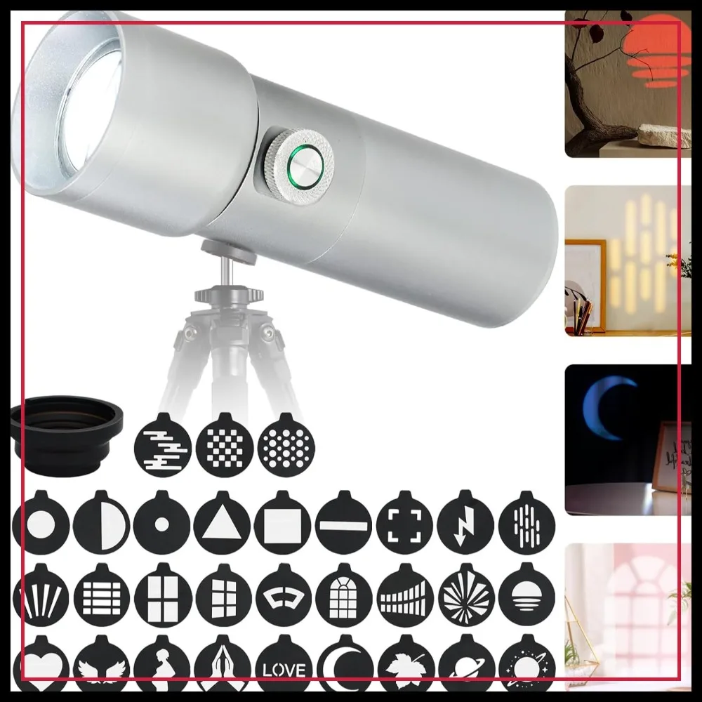 10W LED Studio Light with 30 Gobos, 4 Colors, CRI95+, 3 Modes, 7500mAh Battery for Video Recording
10W LED Studio Light with 30 Gobos, 4 Colors, CRI95+, 3 Modes, 7500mAh Battery for Video Recording