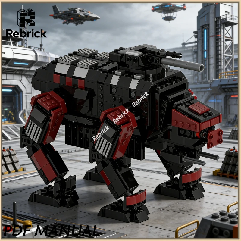 Modular Sci-Fi Walker MOC Building Bricks, Mechanical Automaton Model Kit, Fun Assembling Toy Gift for Holiday and Kids
Modular Sci-Fi Walker MOC Building Bricks, Mechanical Automaton Model Kit, Fun Assembling Toy Gift for Holiday and Kids
