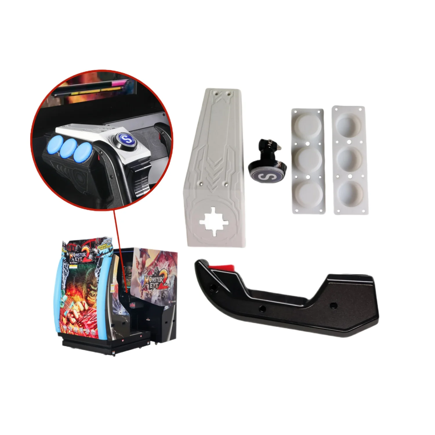 Arcade Shooting Game Accessories Machine Shooting Gun Shell Handle Grip Buttons Fit For Big Buck Hunter Arcade Shooter Parts
Arcade Shooting Game Accessories Machine Shooting Gun Shell Handle Grip Buttons Fit For Big Buck Hunter Arcade Shooter Parts
