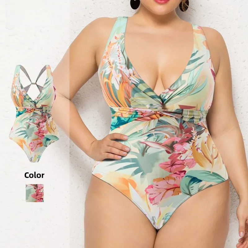 Женский раздельный купальник больших размеров с глубоким V-образным вырезом, скрывающий живот, из смесового полиэстера, повседневный
Женский раздельный купальник больших размеров с глубоким V-образным вырезом, скрывающий живот, из смесового полиэстера, повседневный