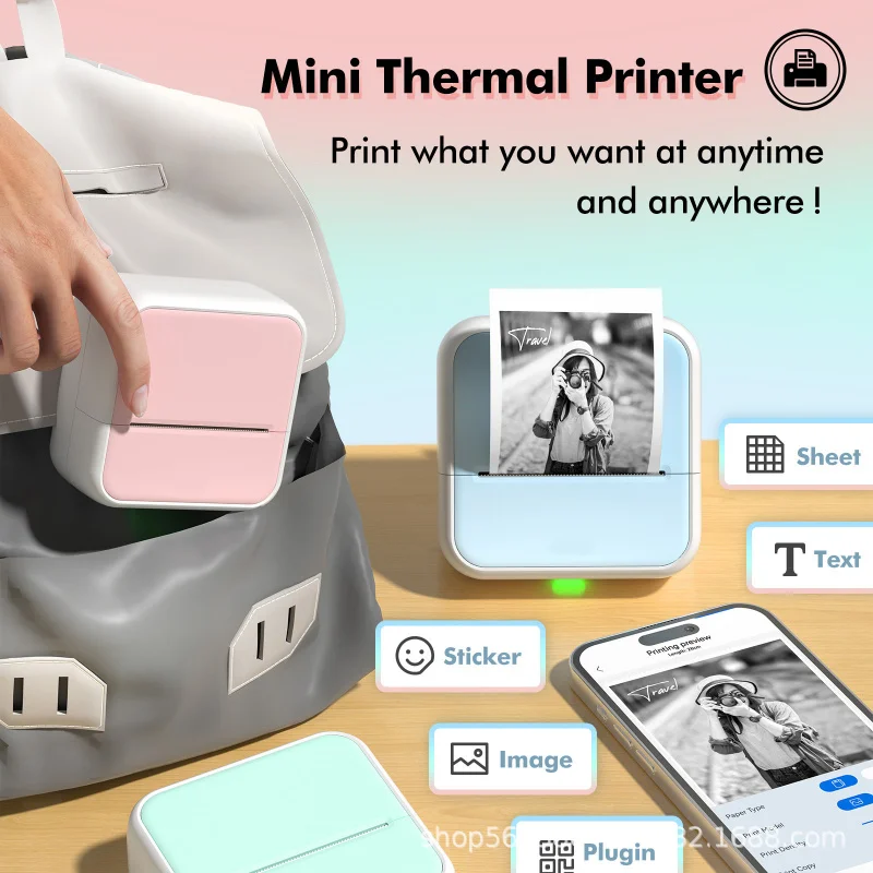 Customized-Border Label Small Portable Wireless Thermal Photo Printer Pocket Student Error Label
Customized-Border Label Small Portable Wireless Thermal Photo Printer Pocket Student Error Label