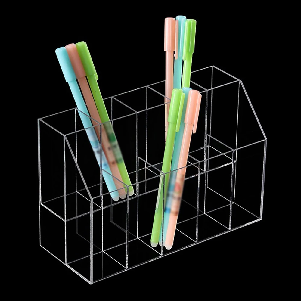 2 Tier Acrylic Pen Holder Clear Pen Holder Organizer Makeup Brush for Office Desk Accessories Cosmetic Brush Storage Display
2 Tier Acrylic Pen Holder Clear Pen Holder Organizer Makeup Brush for Office Desk Accessories Cosmetic Brush Storage Display