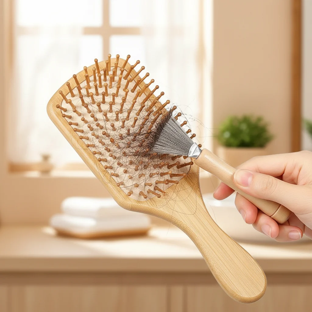 Hair Brush Cleaner and Comb Set 1PC Stainless Steel Toothed Wooden Handle Bamboo Massage Comb
Hair Brush Cleaner and Comb Set 1PC Stainless Steel Toothed Wooden Handle Bamboo Massage Comb