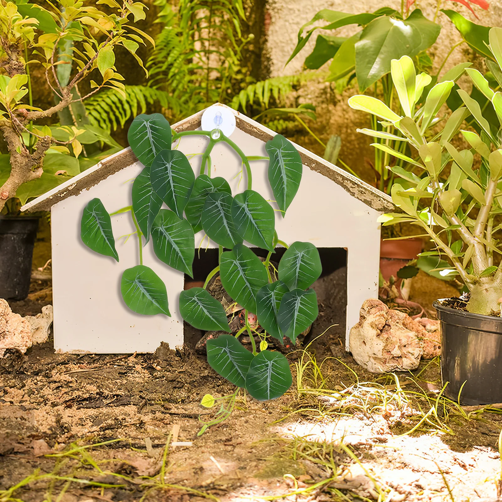 Simulated Reptile Box Plants ABS Material Terrarium Hanging Decoration Vines Suction Cup Home Office Aquarium Reptile Habitat
Simulated Reptile Box Plants ABS Material Terrarium Hanging Decoration Vines Suction Cup Home Office Aquarium Reptile Habitat