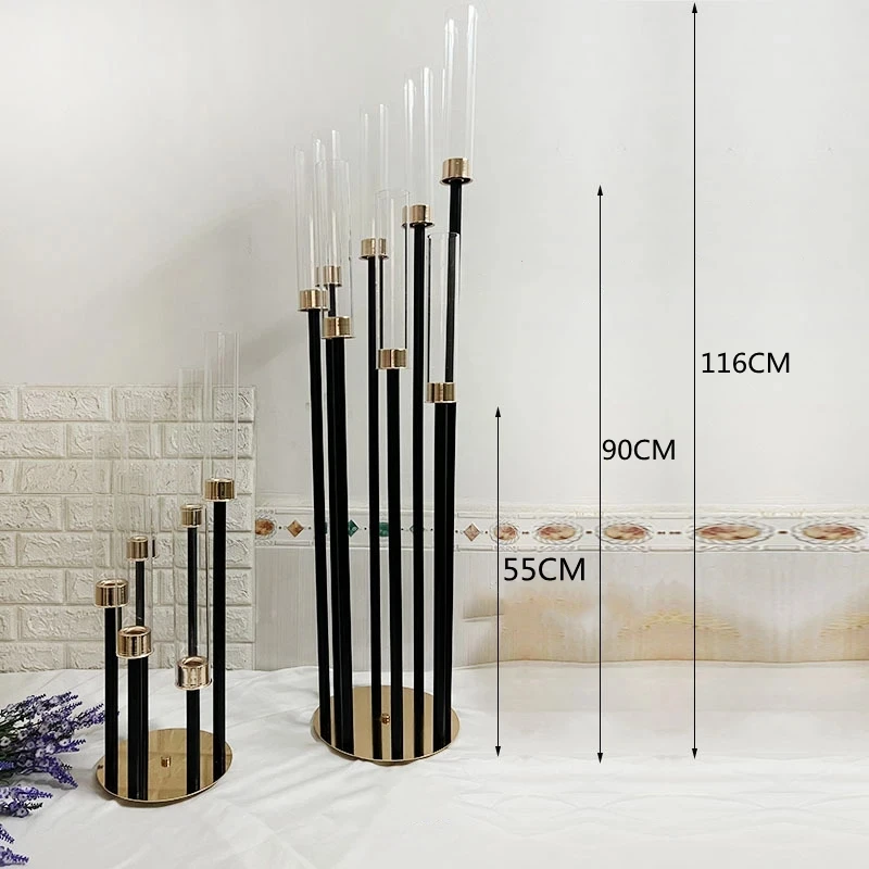 Metal Candlesticks for Party, Black Candle Holders, Stands for Wedding Table Centerpieces, Flower Vases, Road Lead, 5 PCs, 10PCs
Metal Candlesticks for Party, Black Candle Holders, Stands for Wedding Table Centerpieces, Flower Vases, Road Lead, 5 PCs, 10PCs