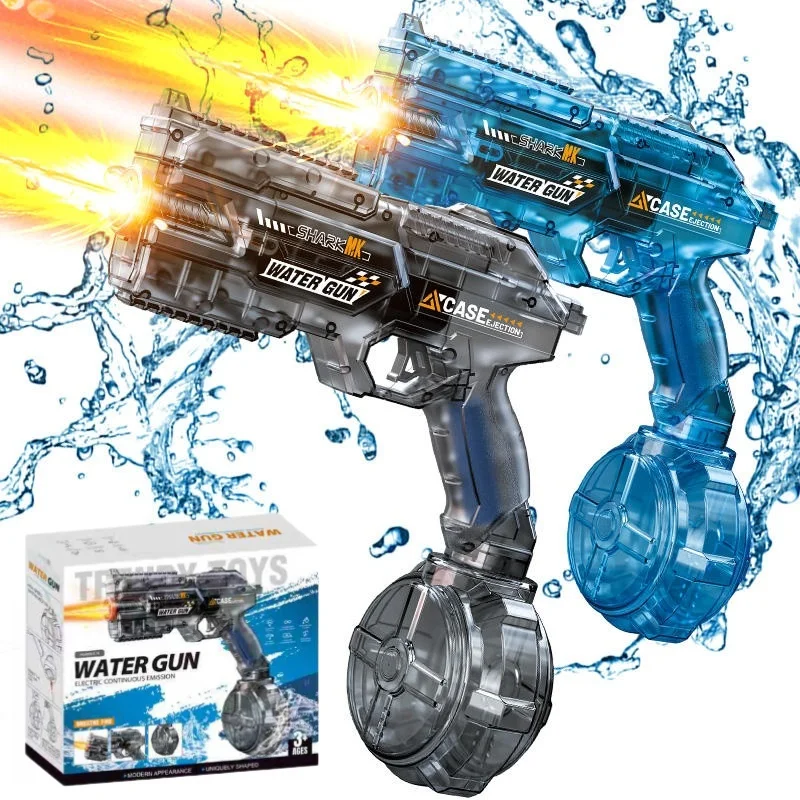 320ML Children Electric Water Gun Toys with Cool Light Summer Outdoor Beach Pool Shooting Games Automatic Squirt Guns for Kids
320ML Children Electric Water Gun Toys with Cool Light Summer Outdoor Beach Pool Shooting Games Automatic Squirt Guns for Kids