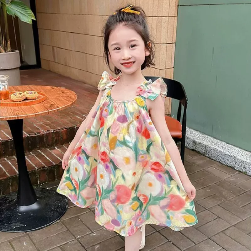 Summer Baby and Girls All-Over Printed Ruffled Sleeves Backless Pleated Dresses Kids Outfit Children Sweet Beach Skirt 2-9 Years
Summer Baby and Girls All-Over Printed Ruffled Sleeves Backless Pleated Dresses Kids Outfit Children Sweet Beach Skirt 2-9 Years