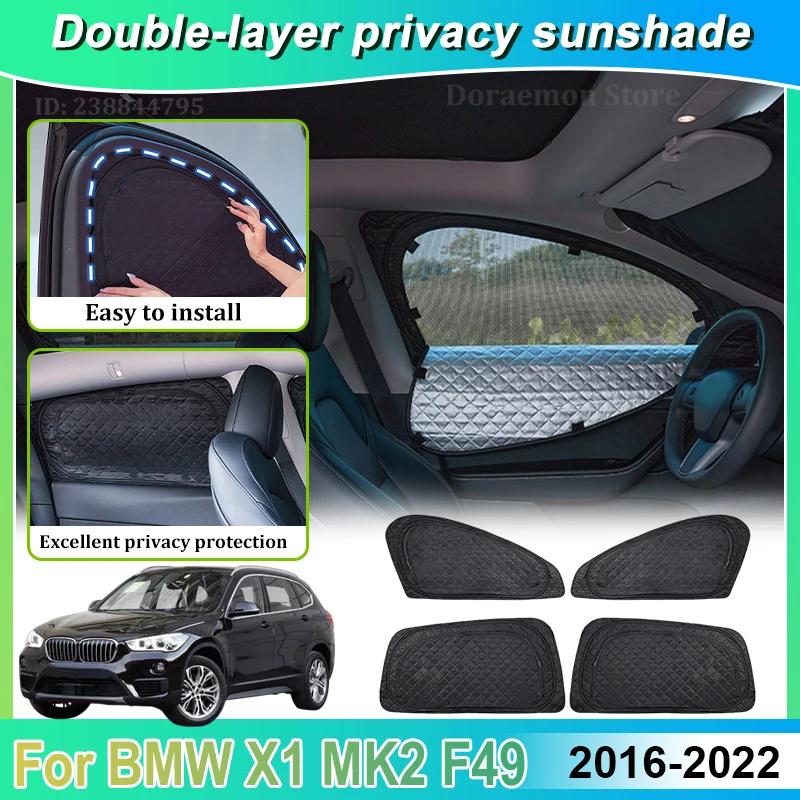 For BMW X1 F49 2017 Accessories 2016~2022 LWB Car Shade Double Layer Sunshade Sunscreen Protect Privacy Window Windshield Visors
For BMW X1 F49 2017 Accessories 2016~2022 LWB Car Shade Double Layer Sunshade Sunscreen Protect Privacy Window Windshield Visors