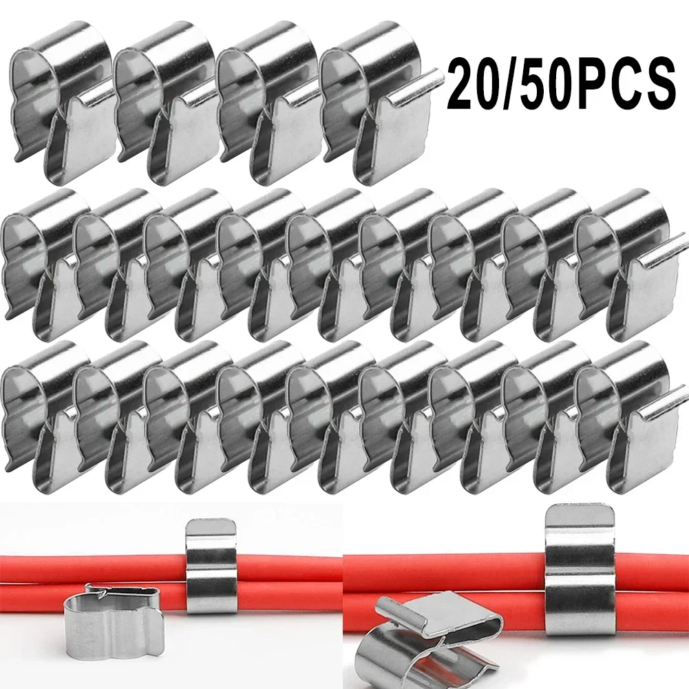 Silver Practical Brand New Solar PV Cable Clip Clamp Set 20/50pcs Cable Organizer Edge Clip For Automobil Boot
Silver Practical Brand New Solar PV Cable Clip Clamp Set 20/50pcs Cable Organizer Edge Clip For Automobil Boot