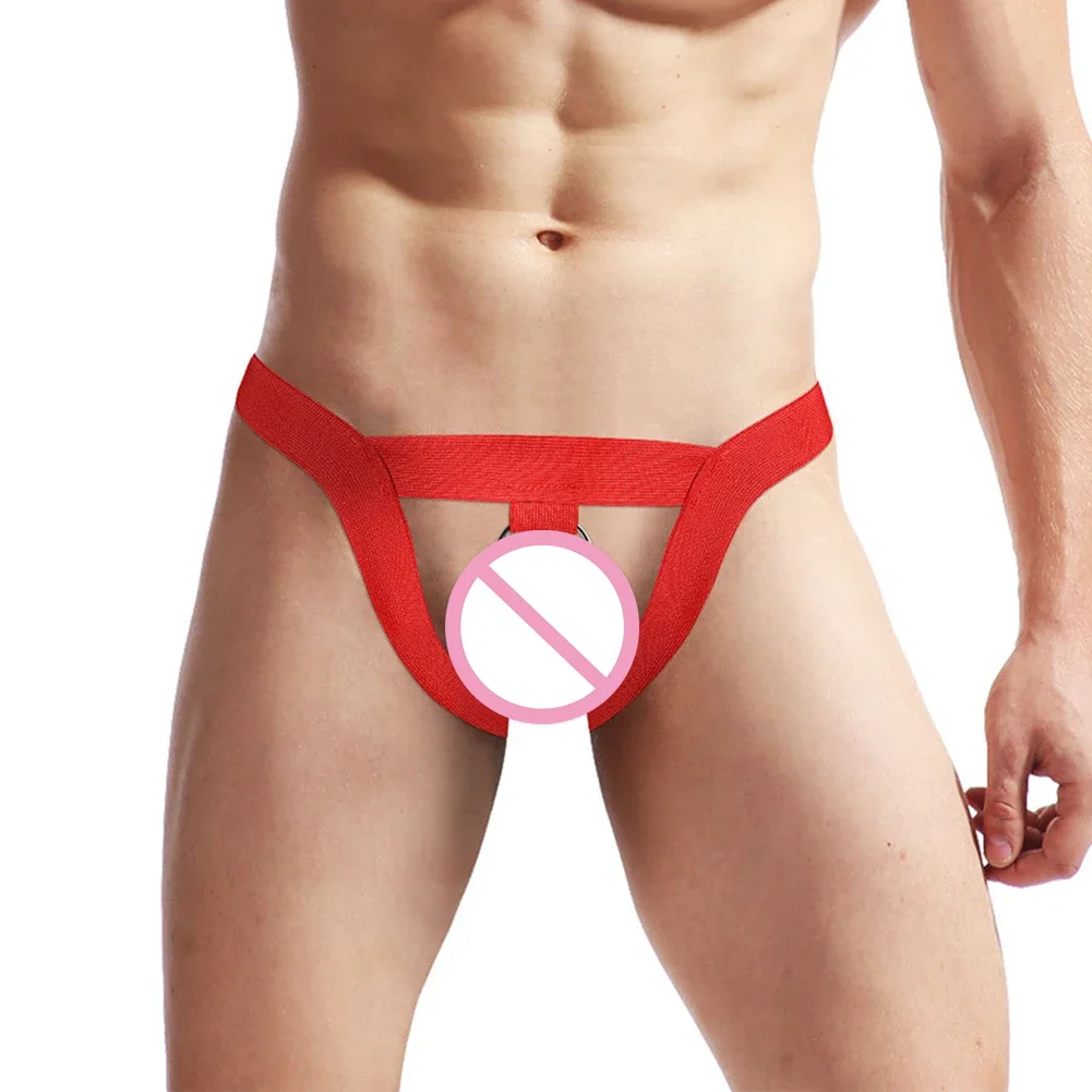 Men Jockstrap G-String Sexy Open Crotch Underwear Elastic Strap Bikini Thongs Super Mini Seduction Erotic Costume Underpants
Men Jockstrap G-String Sexy Open Crotch Underwear Elastic Strap Bikini Thongs Super Mini Seduction Erotic Costume Underpants