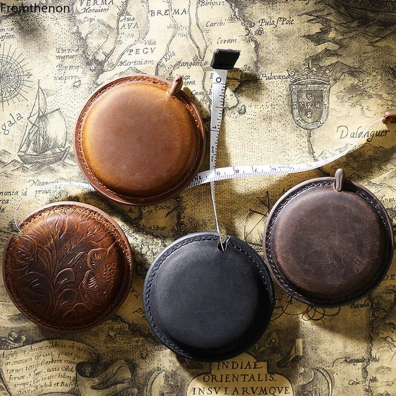 Fromthenon Crazy Horse Leather Handmade Mini Tape Measure Pull Rule Retro Vintage 150cm/60" Portable Retractable Ruler Tool Gift
Fromthenon Crazy Horse Leather Handmade Mini Tape Measure Pull Rule Retro Vintage 150cm/60" Portable Retractable Ruler Tool Gift