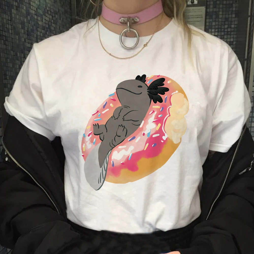Axolotl Женская Футболка harajuku, забавный японский Топ, Женская графическая одежда
Axolotl Женская Футболка harajuku, забавный японский Топ, Женская графическая одежда