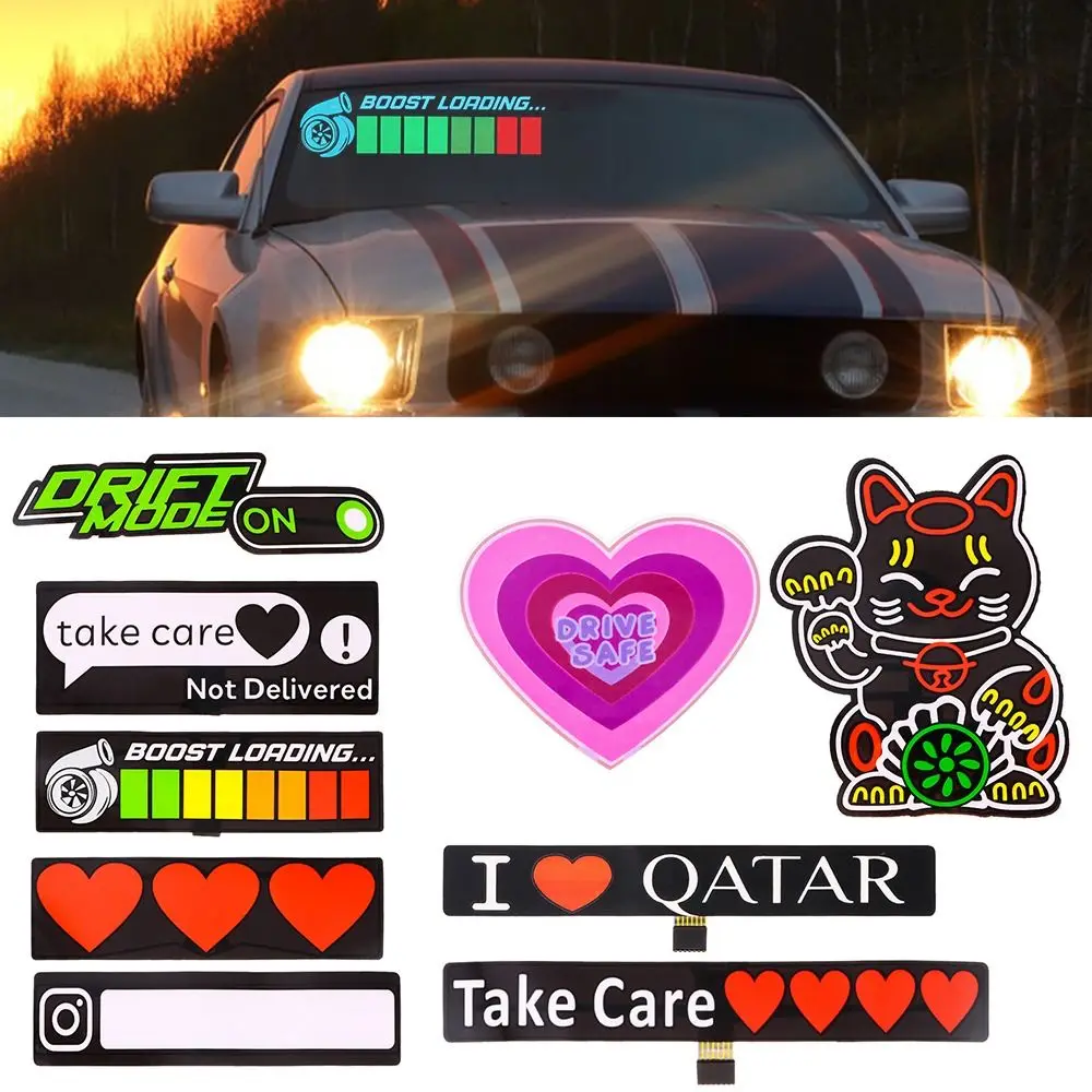 Windshield Electric LED Car Window Sticker Auto Moto Safety Decals Decoration Sticker
Windshield Electric LED Car Window Sticker Auto Moto Safety Decals Decoration Sticker