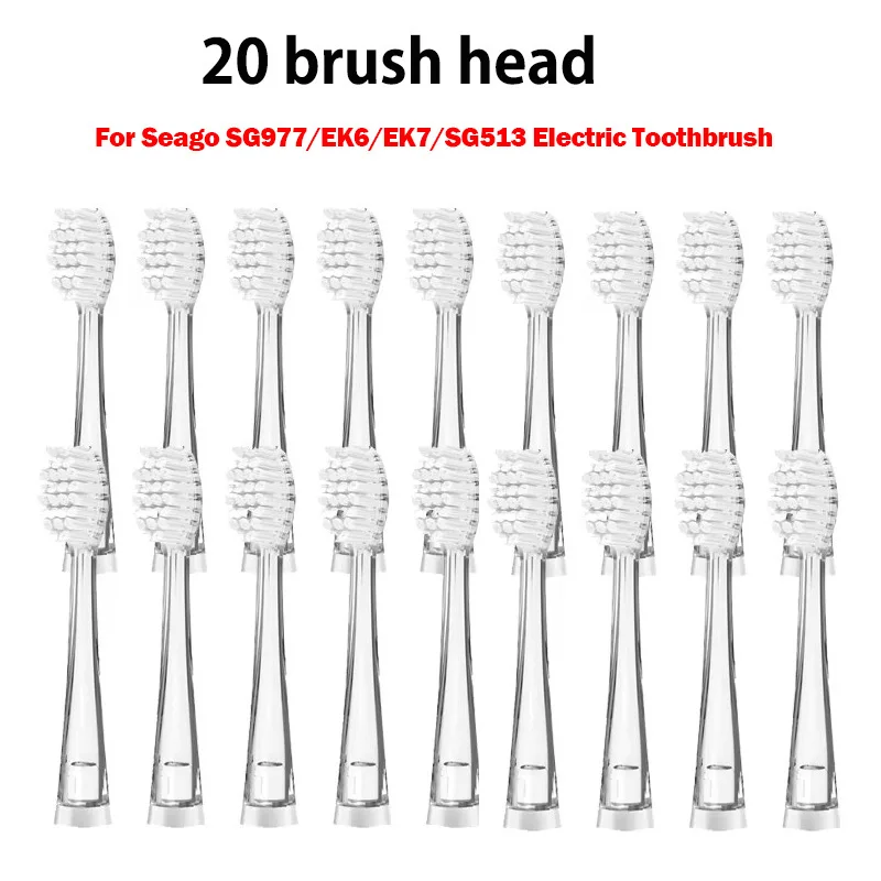 4-10PCS Kid's Replacement Toothbrush Heads For Seago SG977/EK6/EK7/SG513 Electric Toothbrush Soft Bristle Replaceable Brush Head
4-10PCS Kid's Replacement Toothbrush Heads For Seago SG977/EK6/EK7/SG513 Electric Toothbrush Soft Bristle Replaceable Brush Head