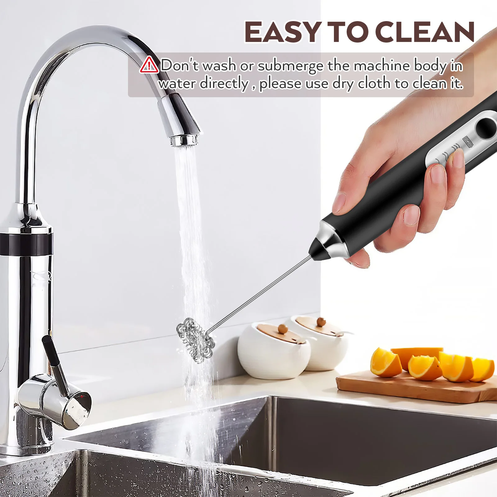 Electric Whisk Milk Frother Handheld Mixer for Coffee Egg Beater Drink Blender Kitchen Gadgets Stainless Steel Plastic
Electric Whisk Milk Frother Handheld Mixer for Coffee Egg Beater Drink Blender Kitchen Gadgets Stainless Steel Plastic