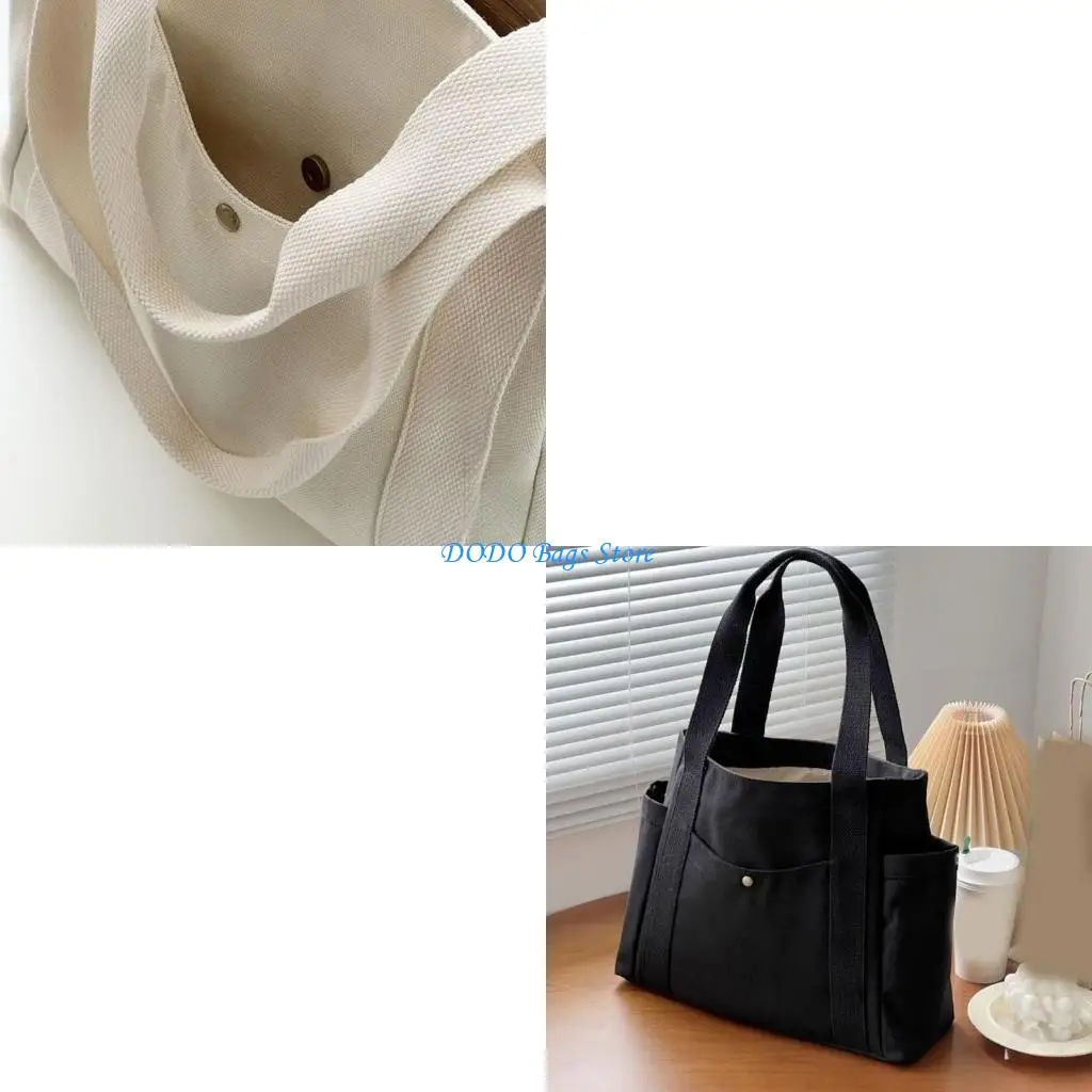 Просторная и модная большая сумка из парусины для работы, учебы и поездок на выходные.
Просторная и модная большая сумка из парусины для работы, учебы и поездок на выходные.